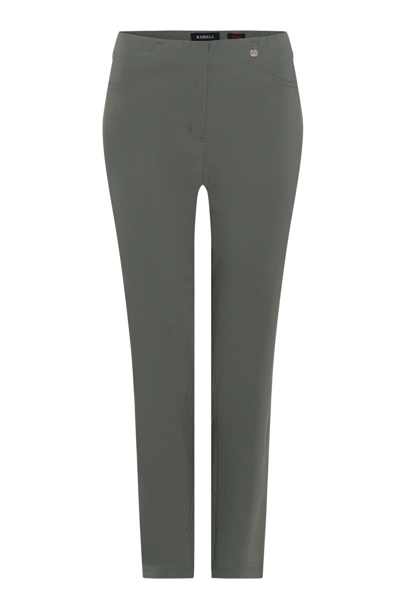 Robell 51559-5499-881 Bella K (73cm) Petite Trouser - Dark Olive (881) by Robell, Shop Robell at Dotique.