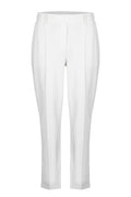 Shop the Margittes Smart Tapered Joggers in Cream at Dotique. Cotton-modal stretch trousers with a flattering tapered fit, front seam detail and effortless smart-casual style.