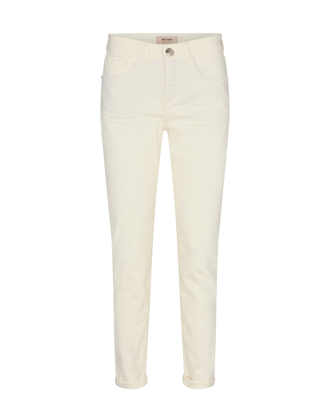 Mos Mos Pearled Ivory Cropped MMVice Colour Pant