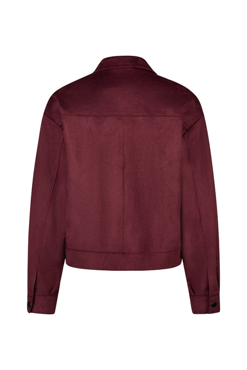 Barbara Lebek 15012062 Blazer - Dark Berry back view Shop Barbara Lebek at Dotique