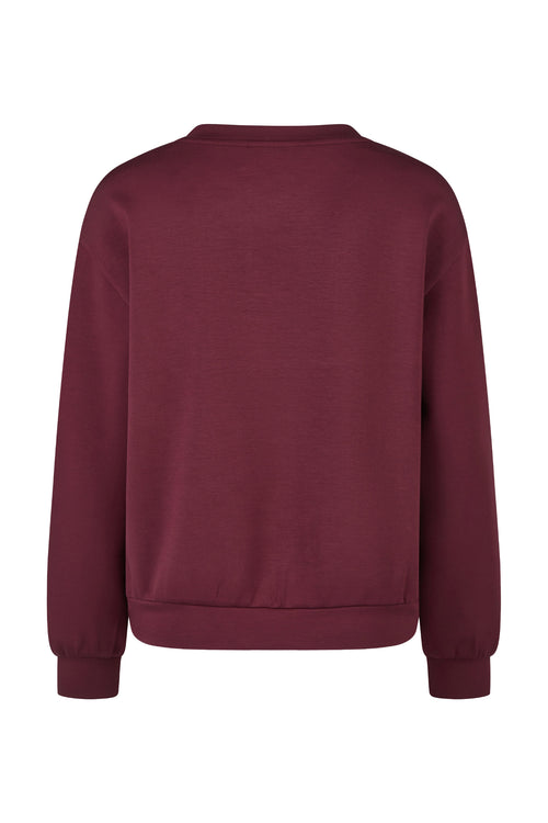 Back view of Barbara Lebek 15252062 Sweatshirt - Dark Berry Barbara Lebek Shop Barbara Lebek at Dotique