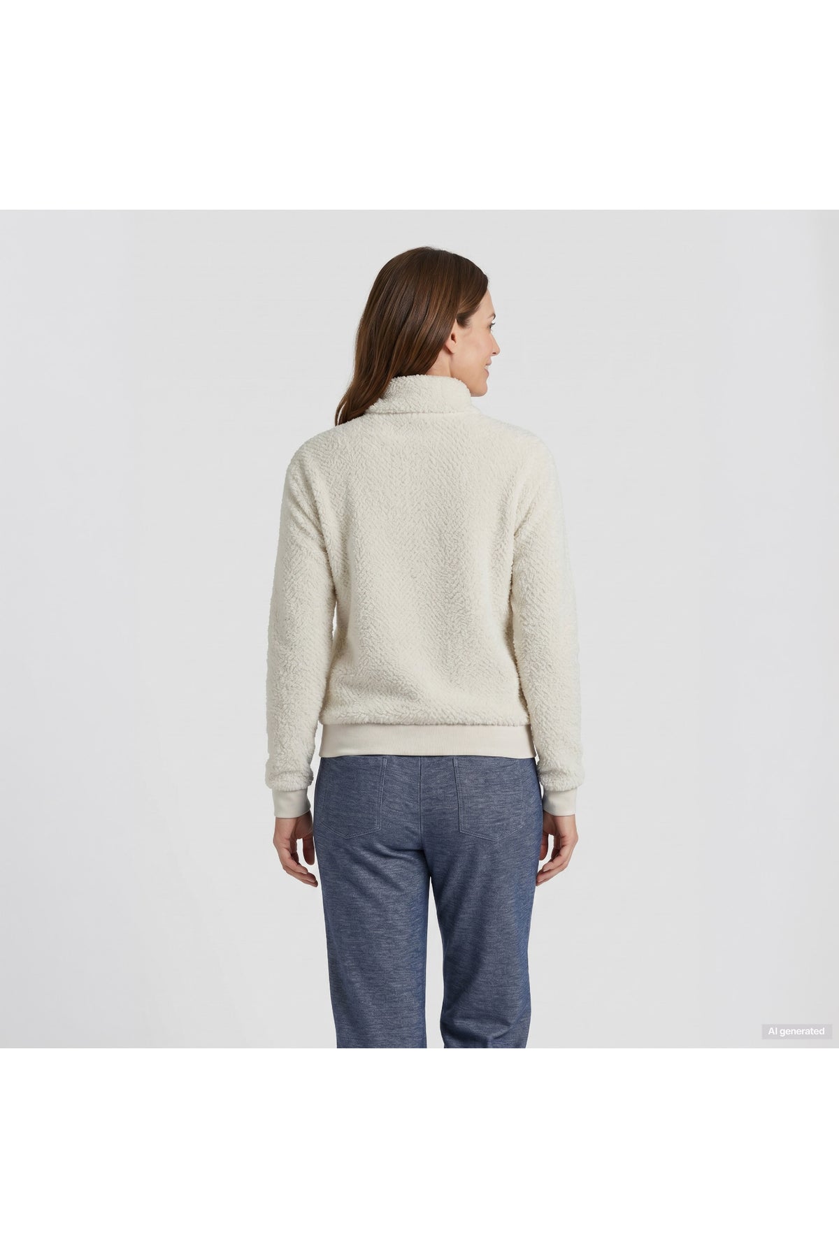 Barbara Lebek 15261062 Sweatshirt - Panna Cotta back view. Shop Barbara Lebek at Dotique.