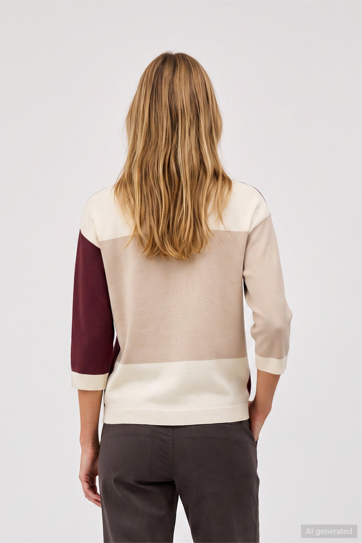 Barbara Lebek 15642062 Pullover - Panna Cotta back view Shop Barbara Lebek at Dotique
