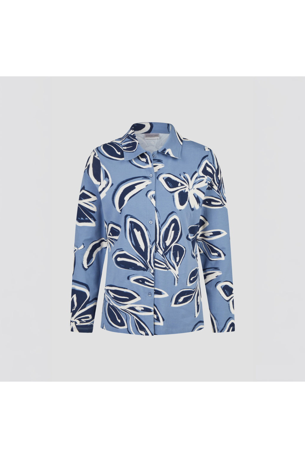 Barbara Lebek 15891062 Jersey Blouse - Smoke Blue Shop Barbara Lebek at Dotique