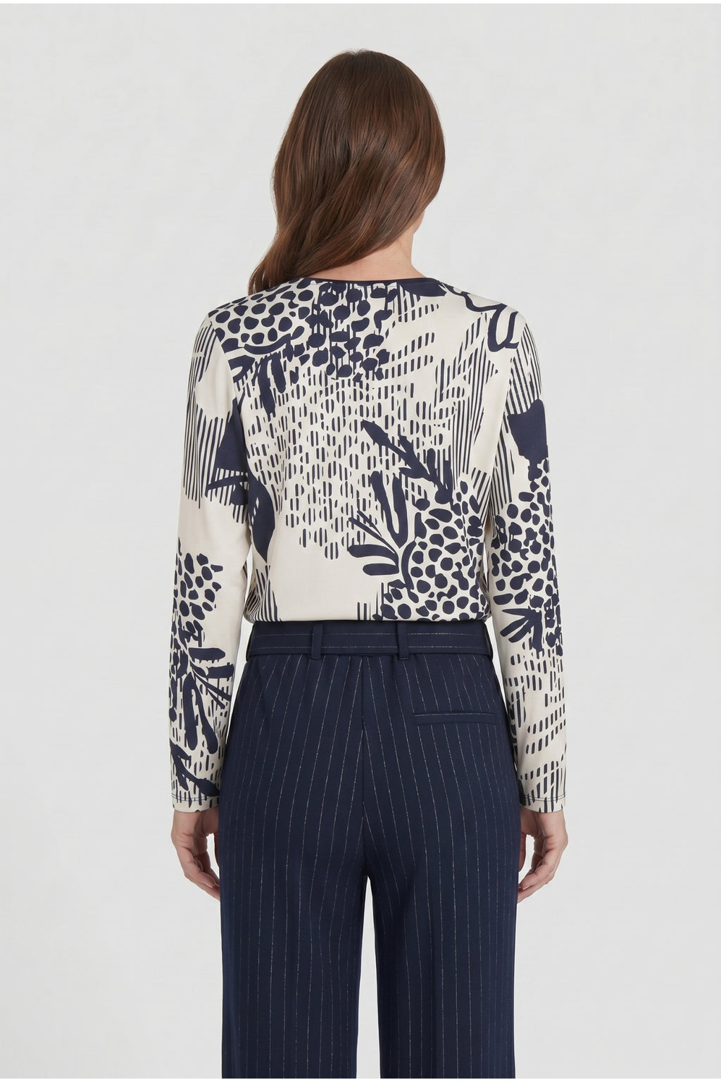 Barbara Lebek 16055062 T-Shirt - Panna Cotta by Barbara Lebek back view. Shop Barbara Lebek at Dotique.