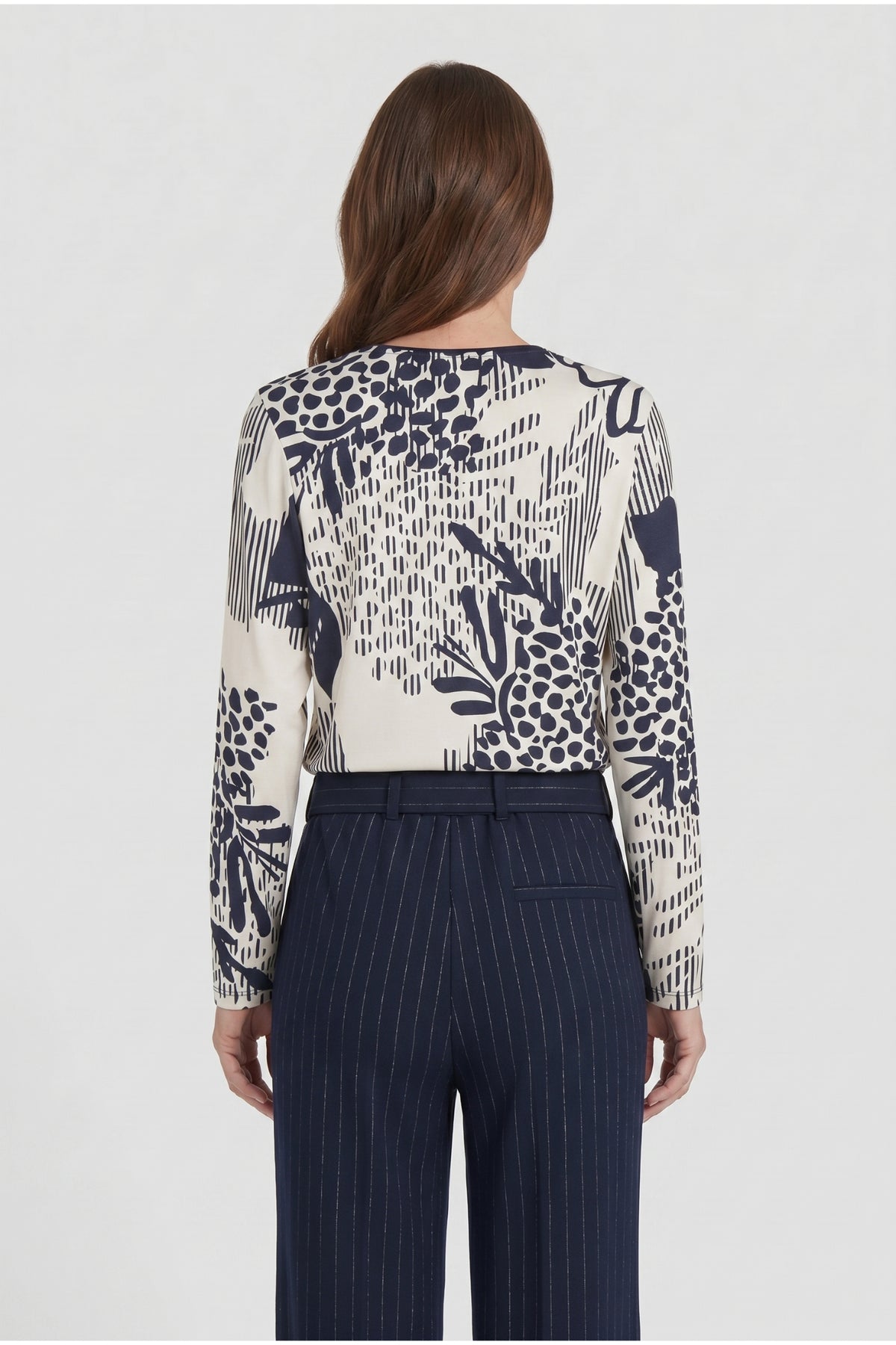 Barbara Lebek 16055062 T-Shirt - Panna Cotta by Barbara Lebek back view. Shop Barbara Lebek at Dotique.