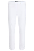 Robell 52642-5499-10 Bella 09 White (10) slim white trousers by robell shop the robell range at Dotique
