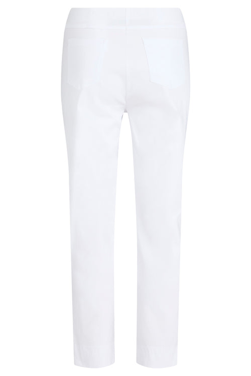 Robell 52642-5499-10 Bella 09 White (10) tailored white trousers by Robell shop the Robell range at Dotique