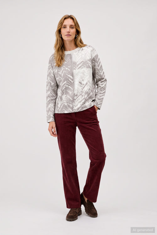 Barbara Lebek 16362062 Sweatshirt - Off White worn by model Shop Barbara Lebek at Dotique