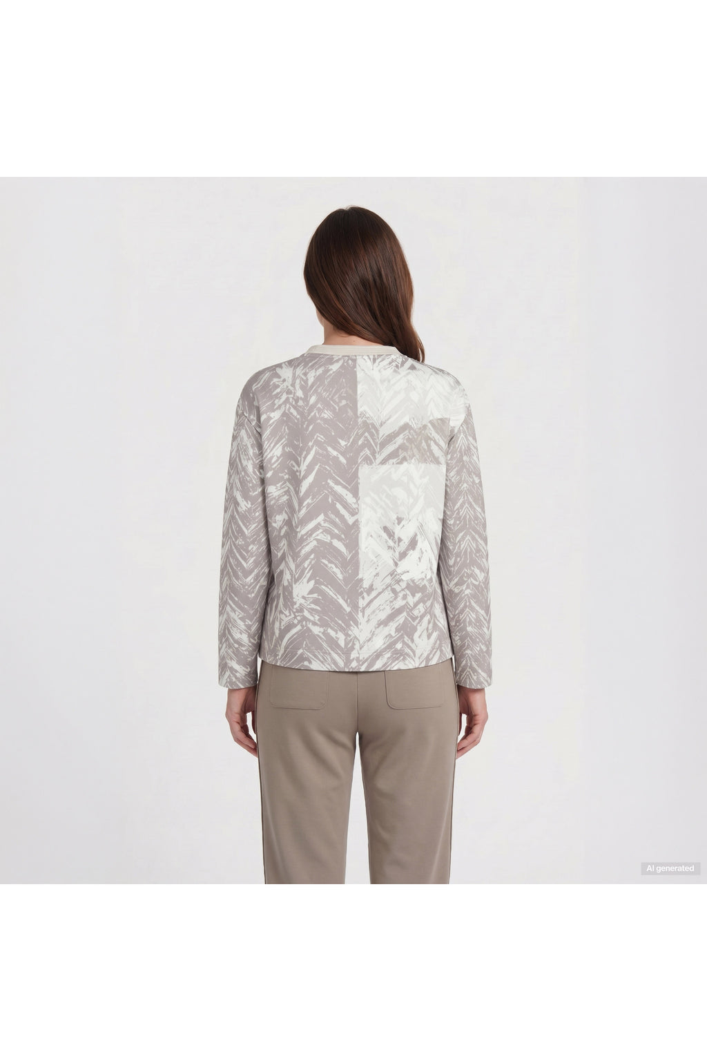 Back view of Barbara Lebek 16362062 Sweatshirt - Off White. Shop Barbara Lebek at Dotique.