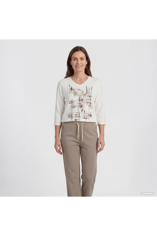 Barbara Lebek 16412062 T-Shirt - Off White by Barbara Lebek. Shop Barbara Lebek at Dotique.