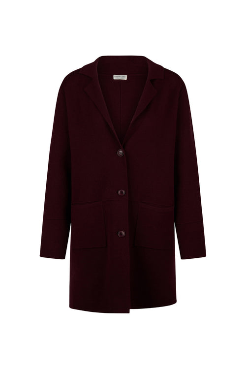 Barbara Lebek 25132062 Knitwear Jacket - Dark Berry by Barbara Lebek. Shop Barbara Lebek at Dotique.