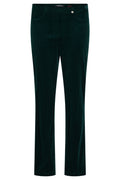 Robell Bella Regular Length Velvet Cord Trousers Dark Green (78cm) 52457 54363 890