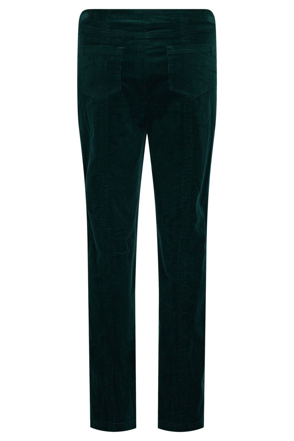 Robell Bella Regular Length Velvet Cord Trousers Dark Green (78cm) 52457 54363 890