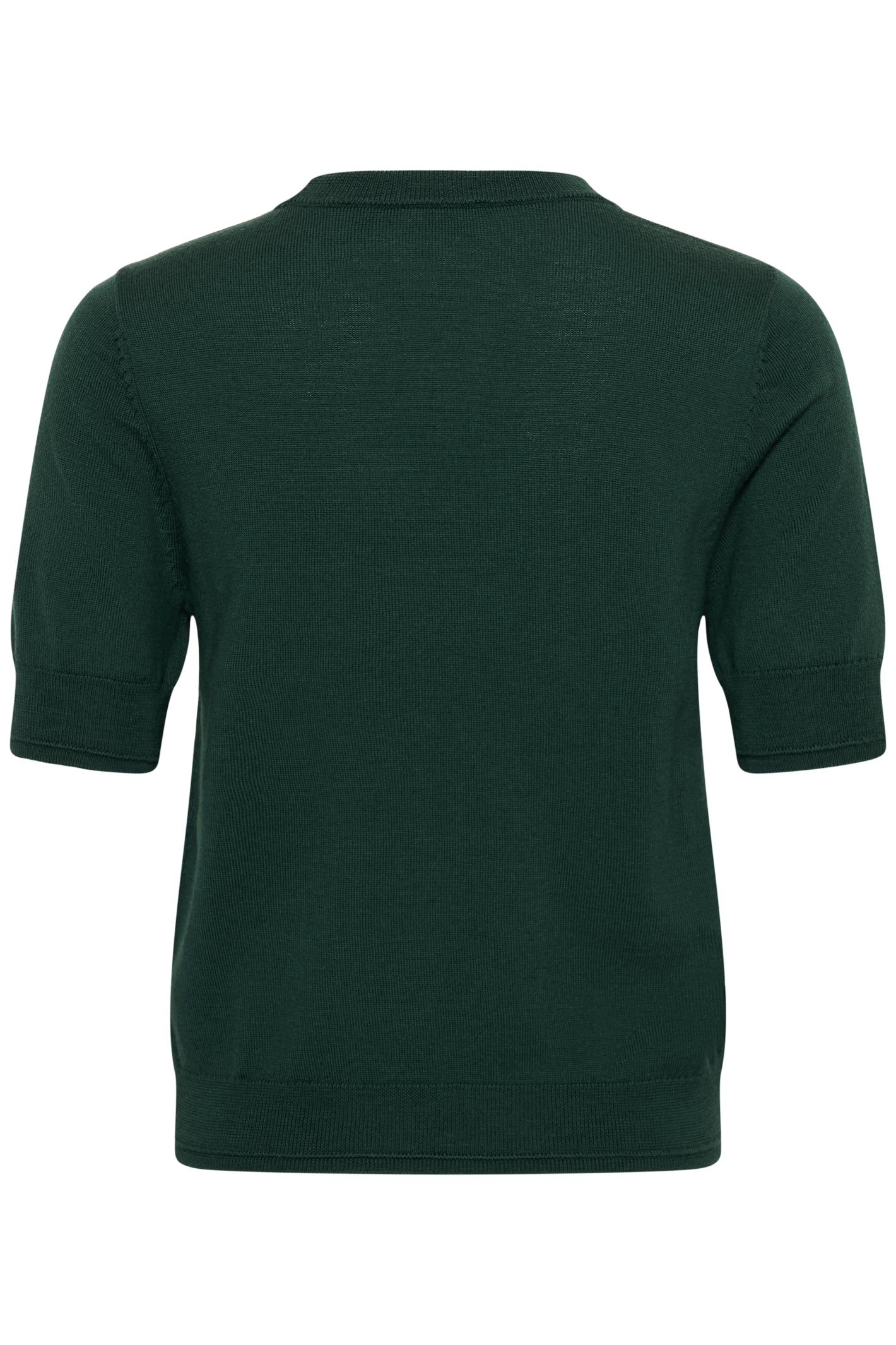 Part Two Natanya PW Short Sleeve Wool Pullover Dark Green 30309791 194906