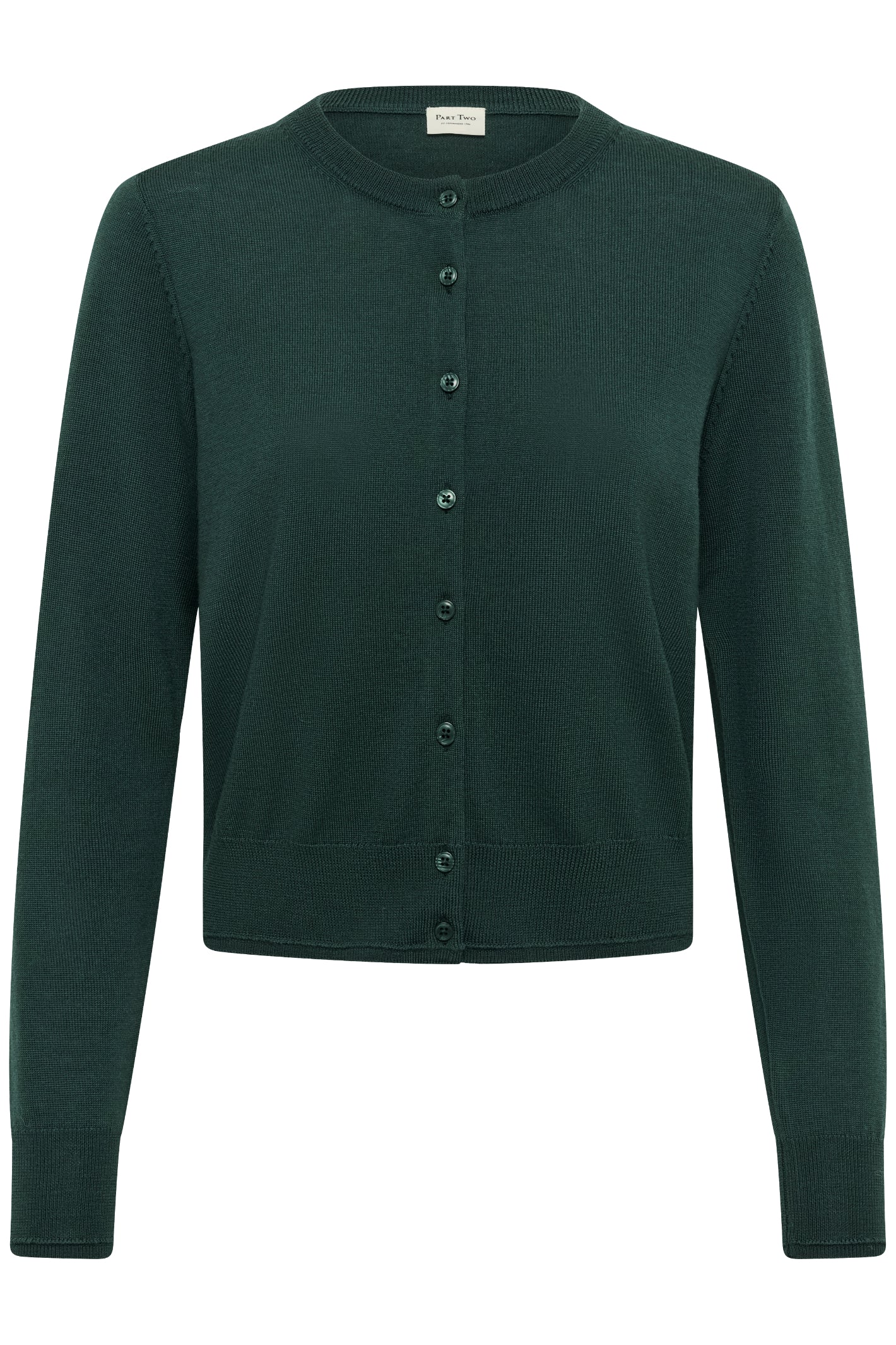 Part Two NoelaniPW Wool Cardigan Dark Green 30309793 194906