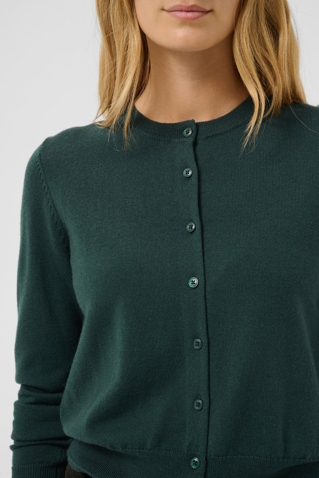 Part Two NoelaniPW Wool Cardigan Dark Green 30309793 194906