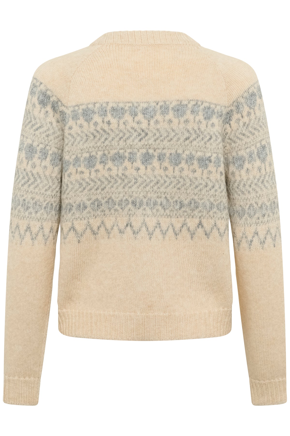 Part Two CharmainePW Whitcap/Grey Jaquart Cardigan 30310832