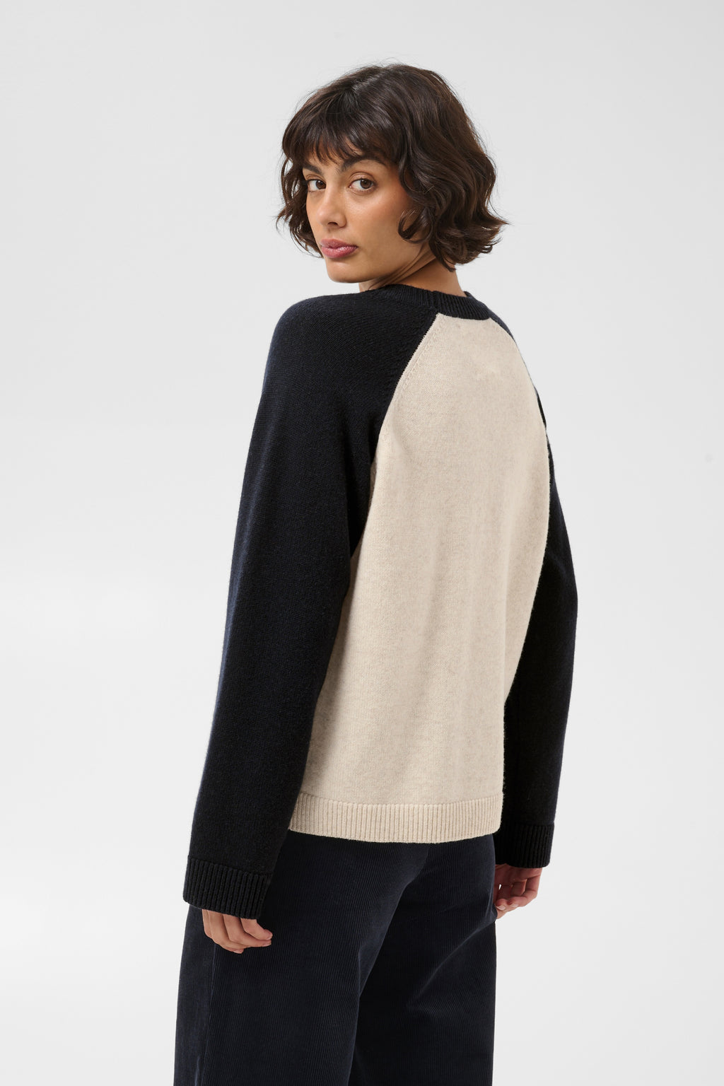 Part Two CleoPW Jumper Oatmeal/Navy 30310866