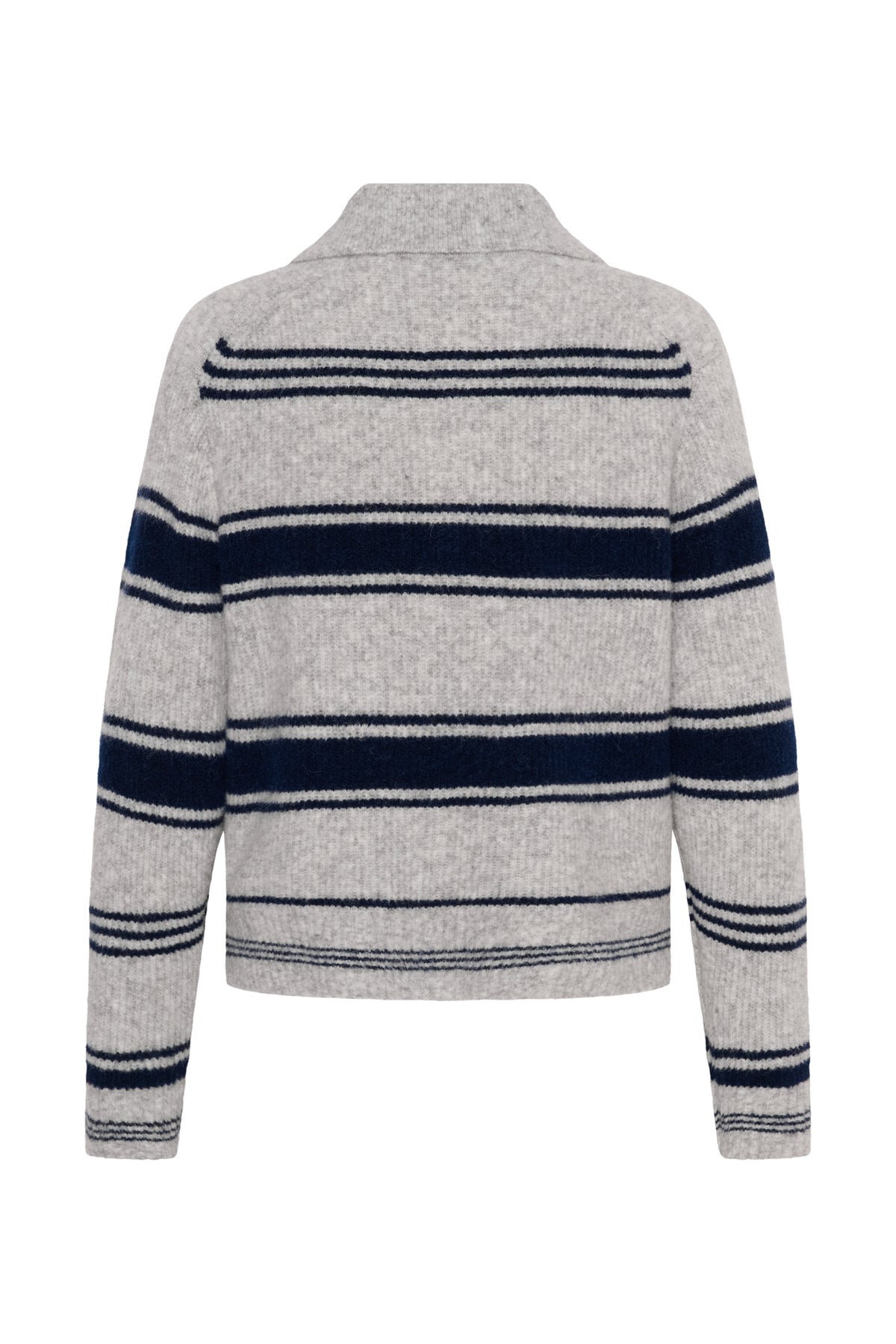 Part Two CarilinaPW Grey Jumper with Navy Stripes 30310869