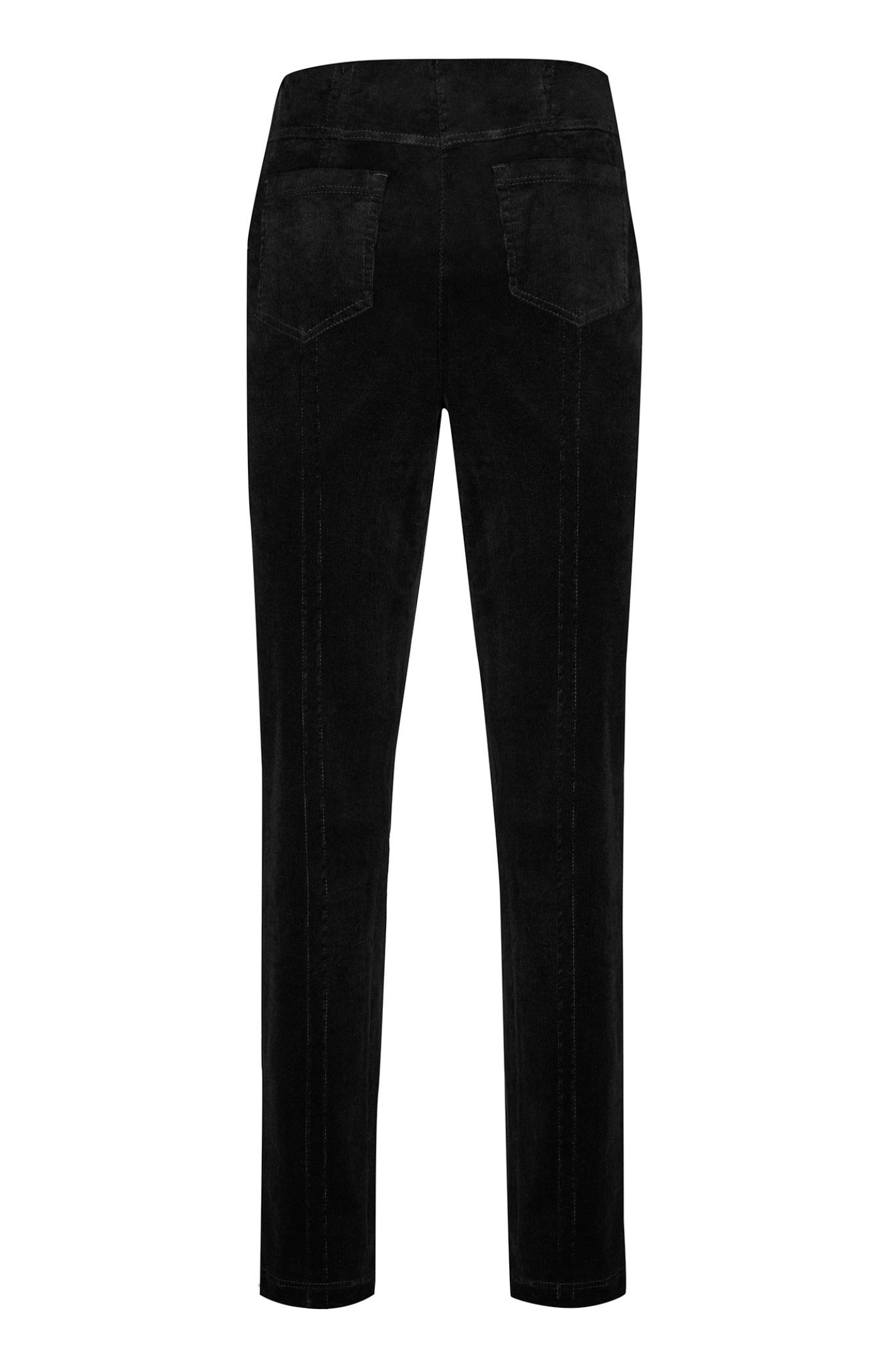 Robell Bella Regular Length Velvet Cord Trousers Black (78cm) – 52457-54363-90 Shop Robell at Dotique