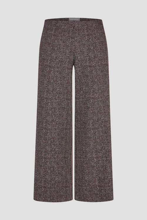 Anna Montana 5666 Mila Wide Flexi Metz 422 Red/Black trousers Shop Anna Montana at Dotique