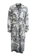 Milano 63-6557-1492 Navy Floral Print Shirt Dress