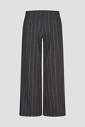 Anna Montana 6667 Mila Wide Flexi Minneapolis 885 Black Grey pinstripe trousers Shop Anna Montana at Dotique
