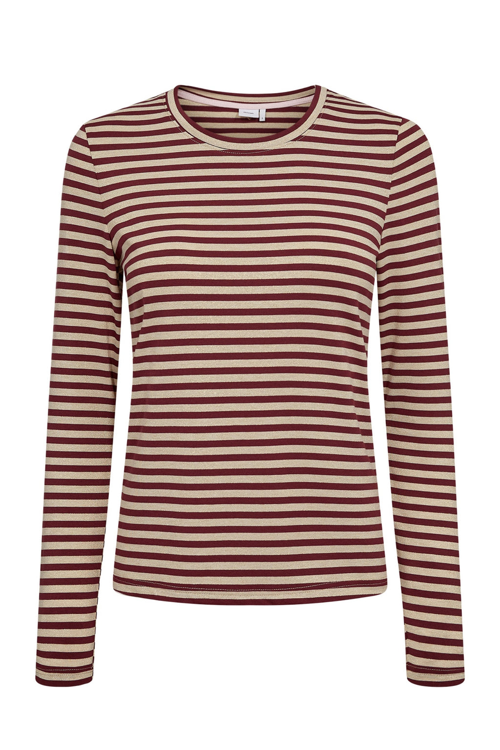 Numph 706623 Nurixie Blouse Fig Stripe Knit Top