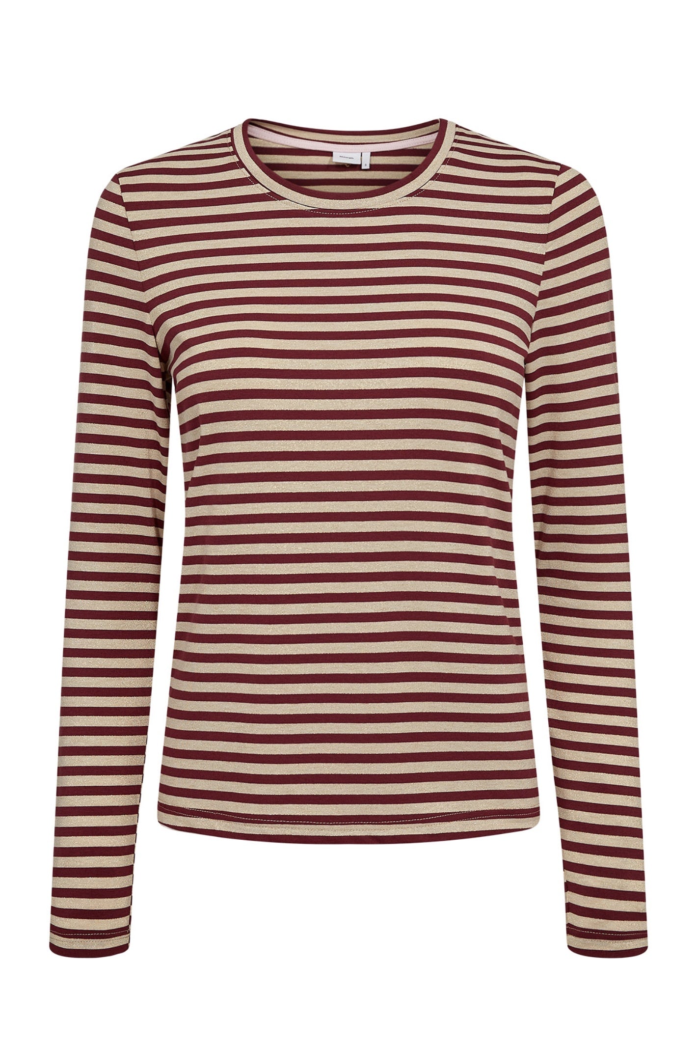 Numph 706623 Nurixie Blouse Fig Stripe Knit Top