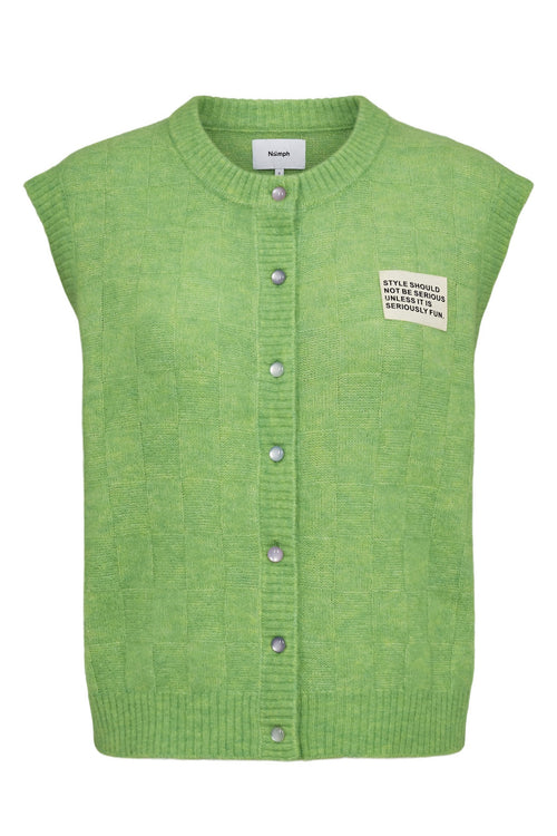 Numph 706928 NURIETTE CHECK VEST – Jasmine Green
