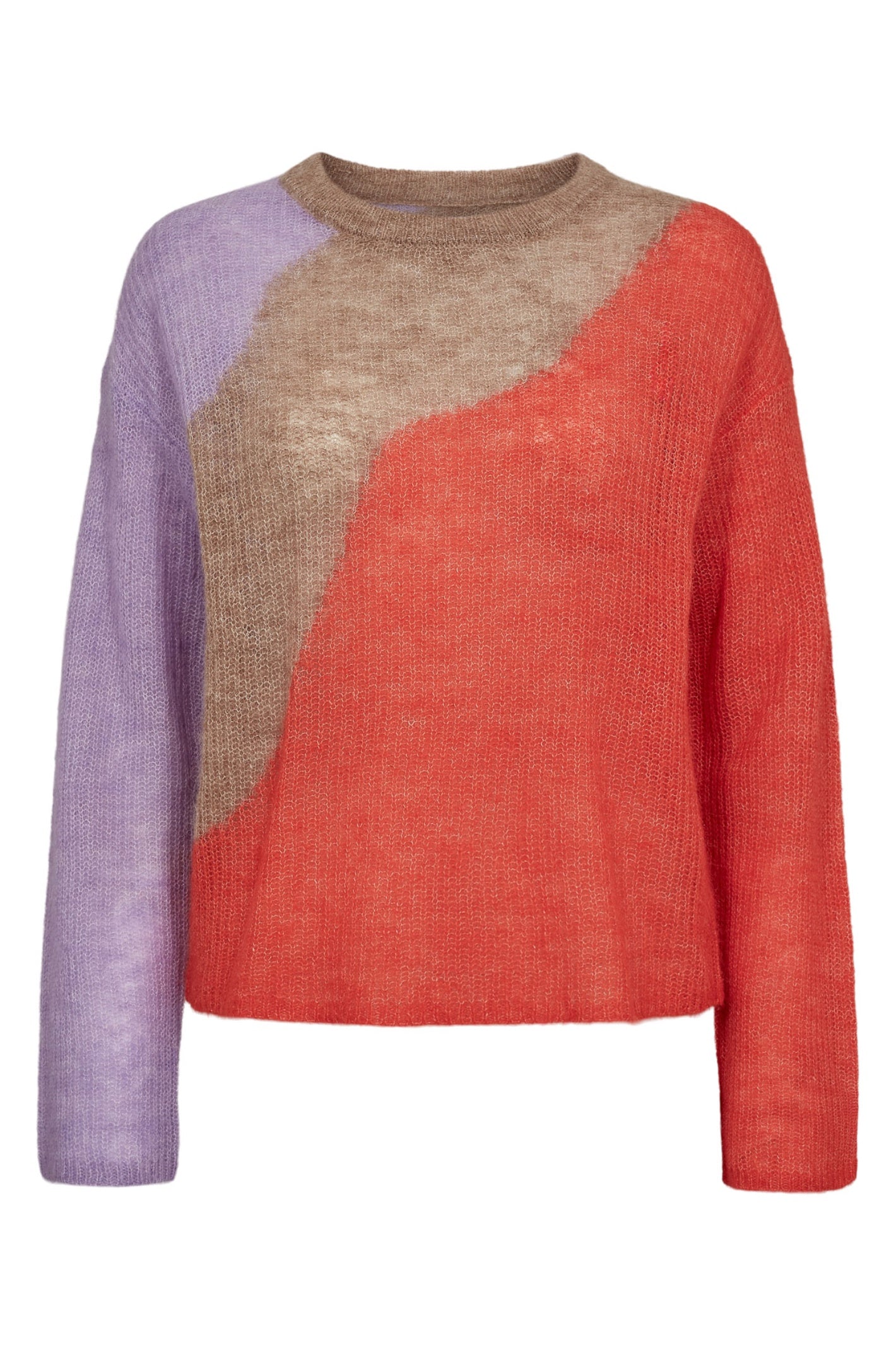 The Nümph 706929 NURITTI Mix Pullover is one of those easy statement knits that does the styling for you. Shop Numph at Dotique.