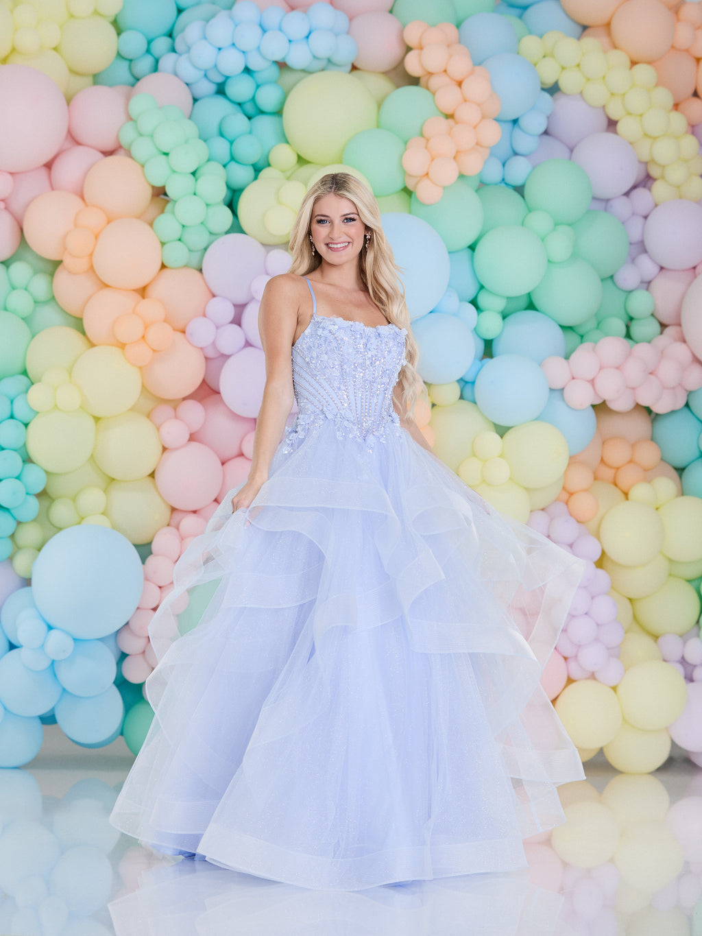 Tiffany Aadalena Periwinkle Prom Dress