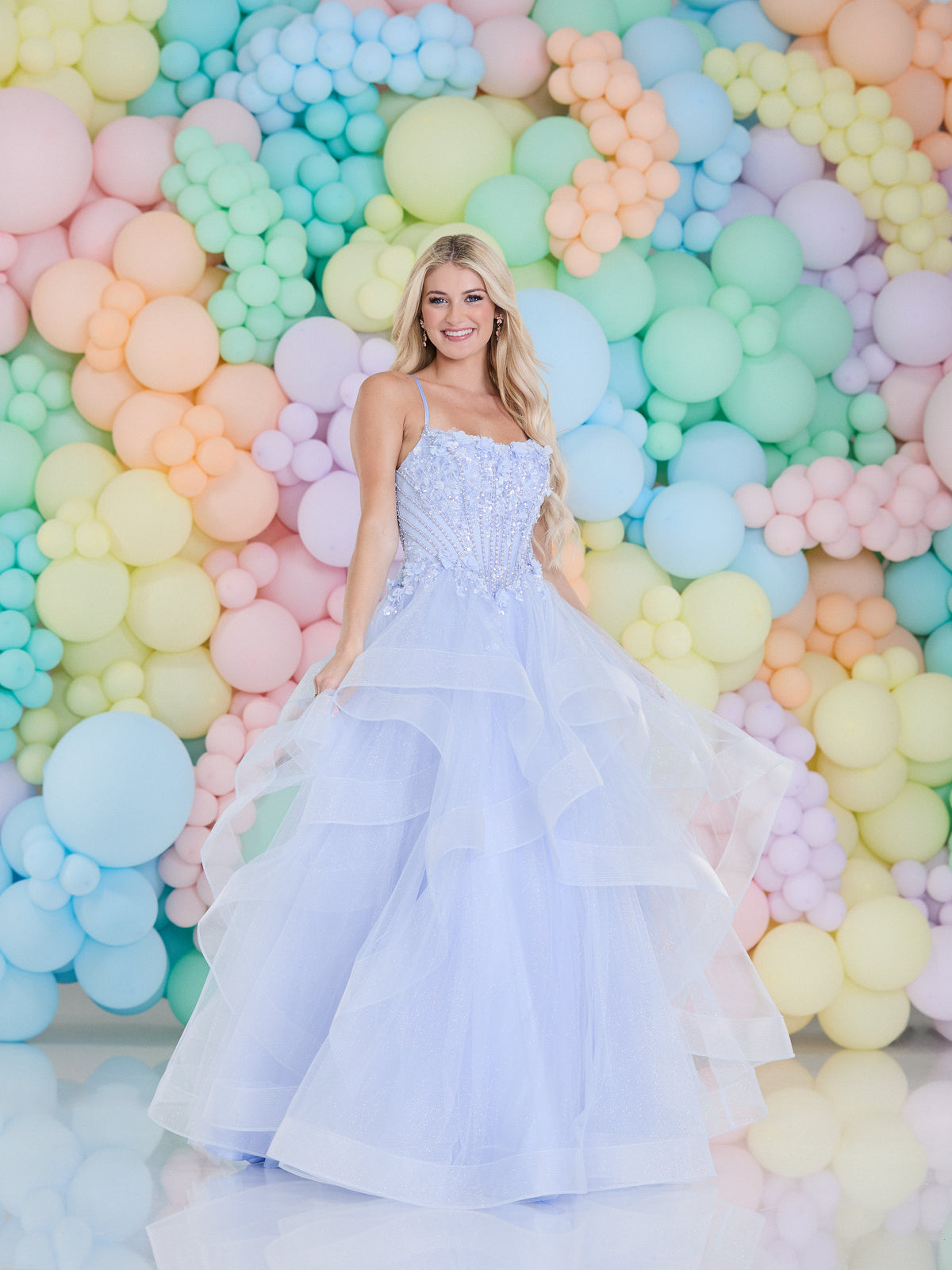 Tiffany Aadalena Periwinkle Prom Dress