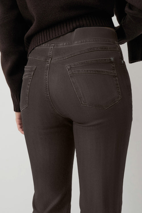 Anna Montana 1000 Angelika Jump in Jean Short 87 Coffee by Anna Montana Shop Anna Montana at Dotique