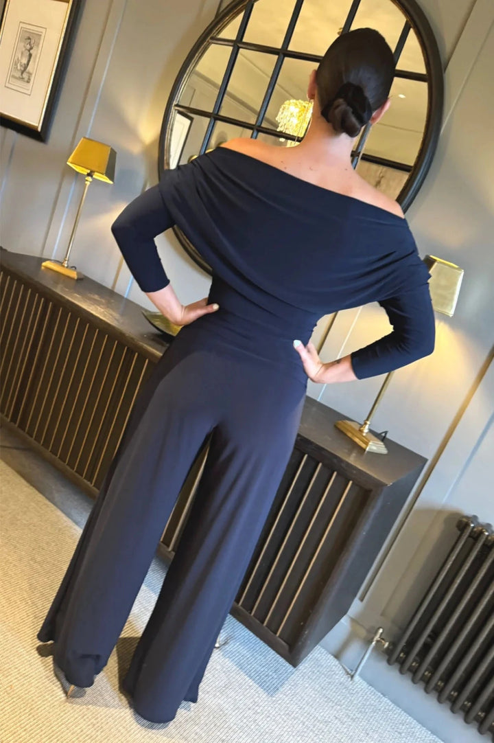 ATOM-LABEL-Carbon-Jersey-Jumpsuit-with-Sleeve-in-Navy--Regular-Length--1