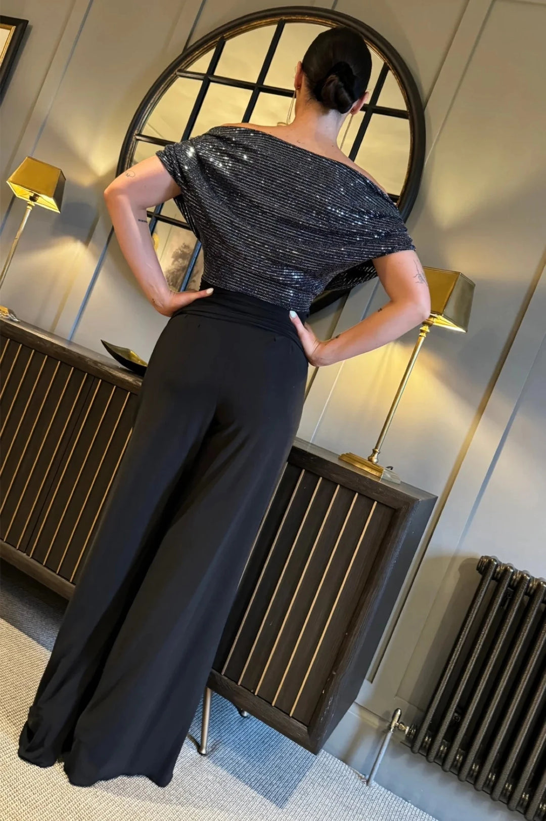 ATOM-LABEL-Carbon-Jumpsuit-in-Gunmetal-Sequin---Black--Regular-Length--1