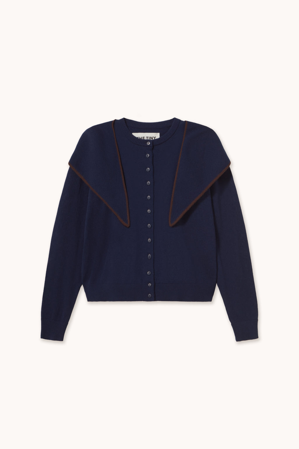 Tiny Big Sister Scarf Neck Lara Cardigan - Navy AW26-668