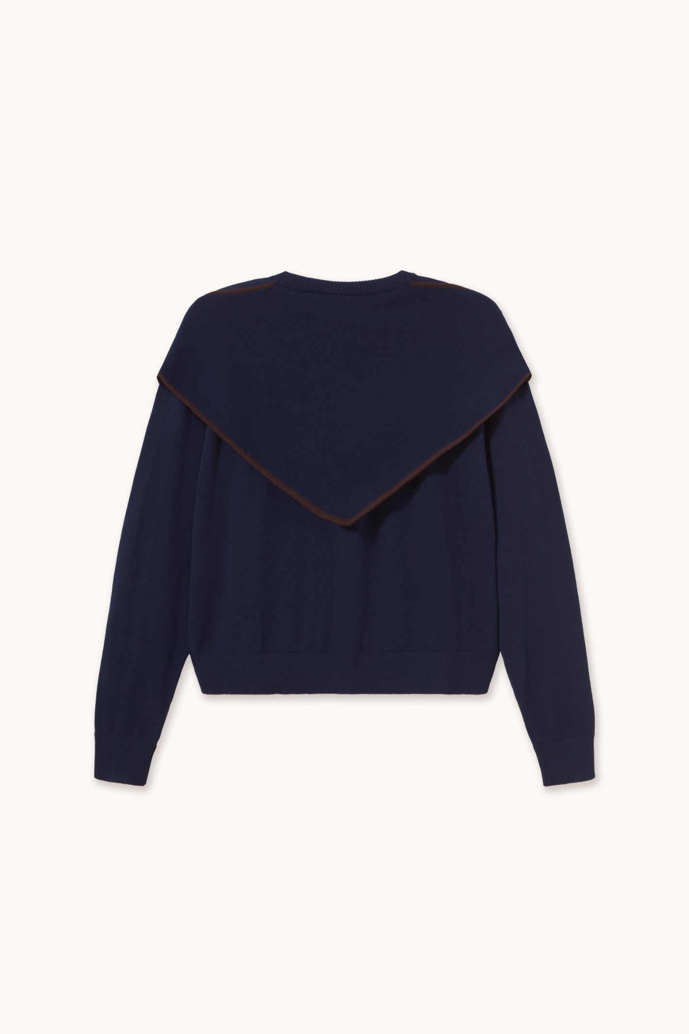 Tiny Big Sister Scarf Neck Lara Cardigan - Navy AW26-668