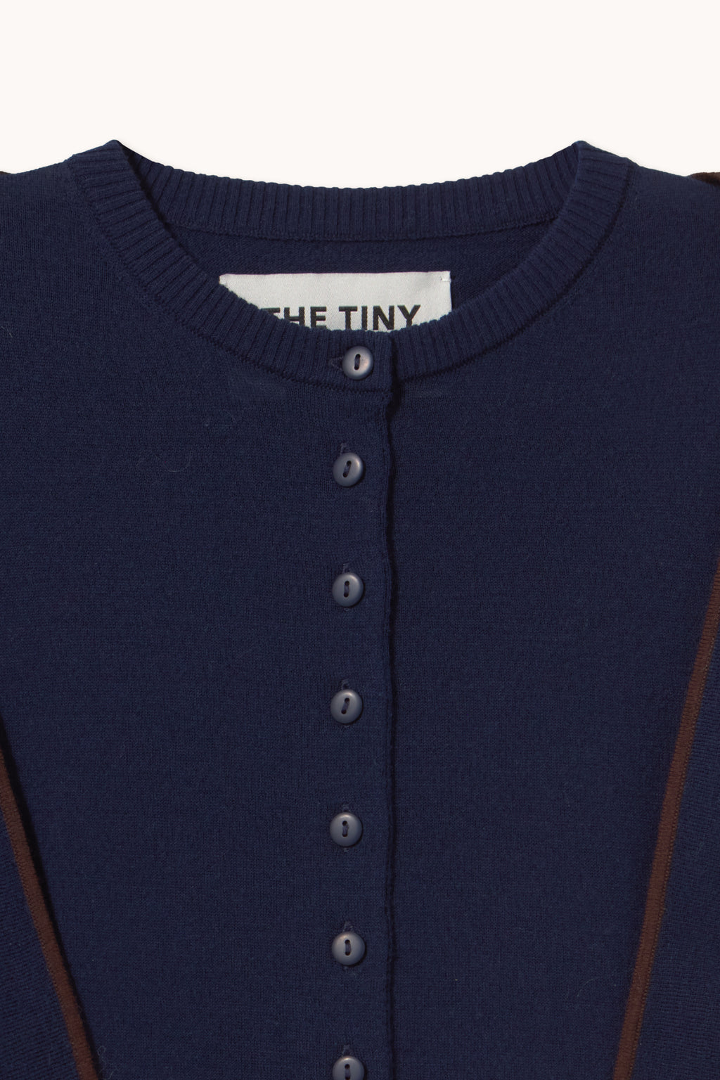 Tiny Big Sister Scarf Neck Lara Cardigan - Navy AW26-668