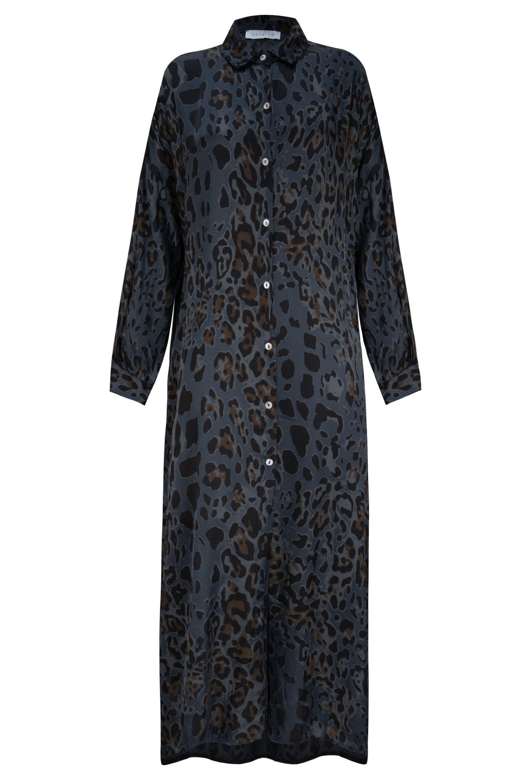 Amazing Woman_Savanna_Charcoal Grey_Leopard Dress_Dotique