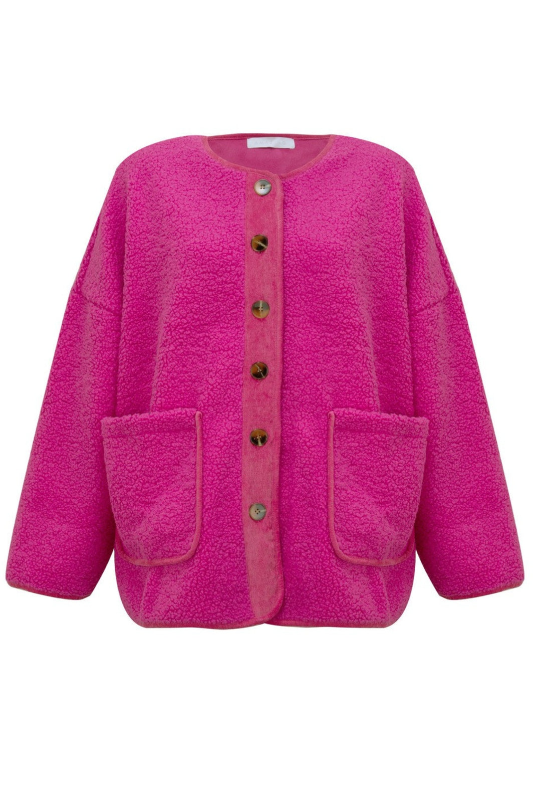 Amazing_Woman_Teddy_Oversized_Borg_Jacket_Magenta