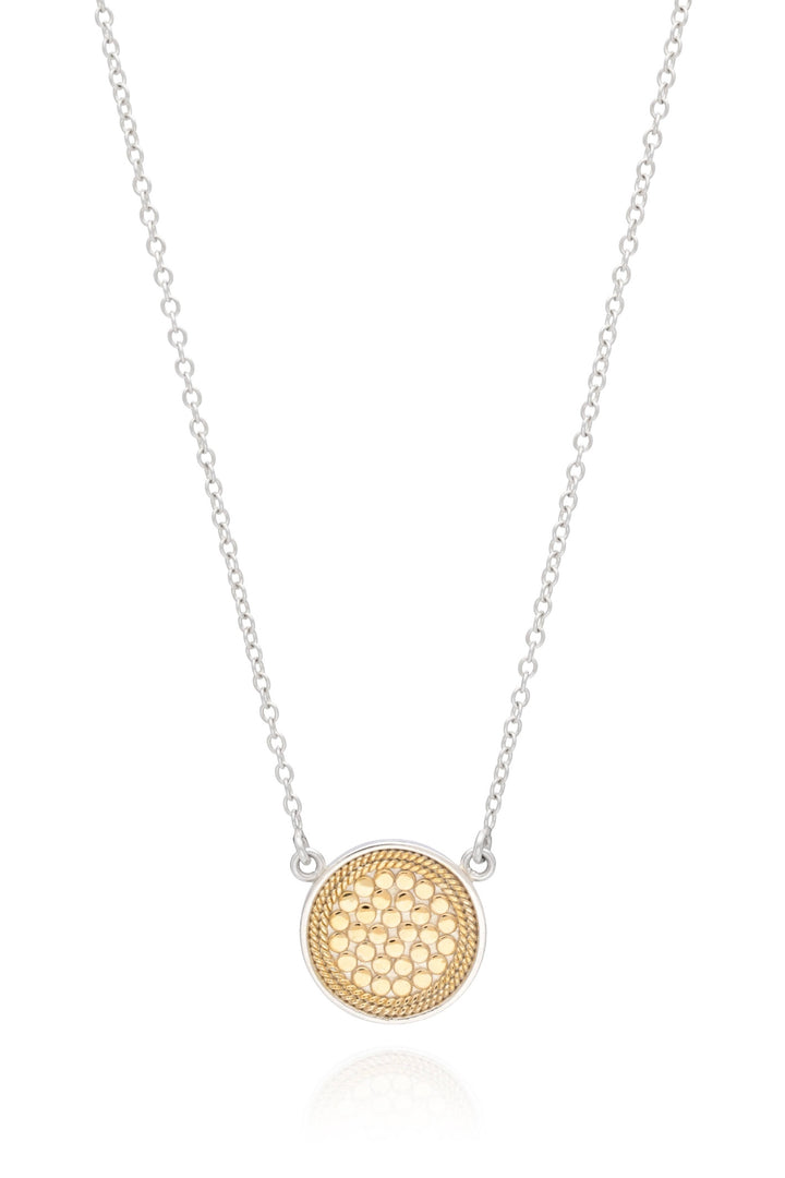 Anna Beck Classic Disc Reversible Necklace 16"-18" - Gold & Silver (0011N-TWT)