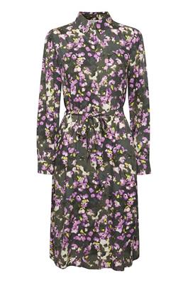 B.Young BYJOSA Cyclamen Mix Shirt Dress Front View