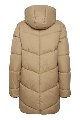 B.Young BYBOMINA Tiger's Eye Quilted Coat Back View