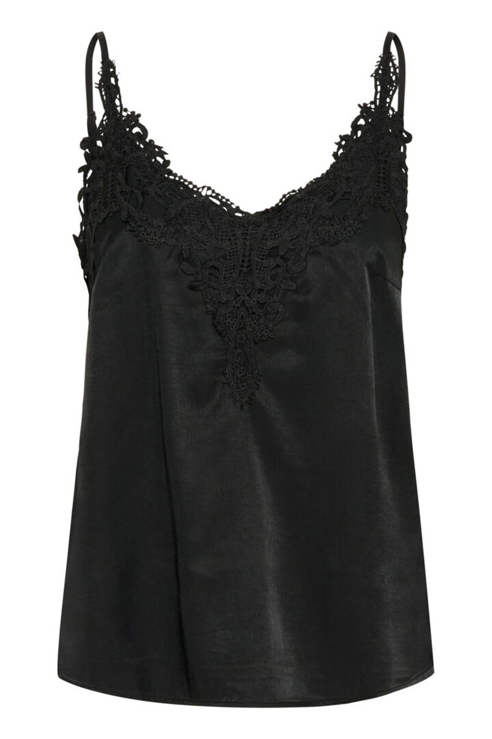 Cream CRanna black camisole lace top with straps dotique boutique chesterfield 1 2