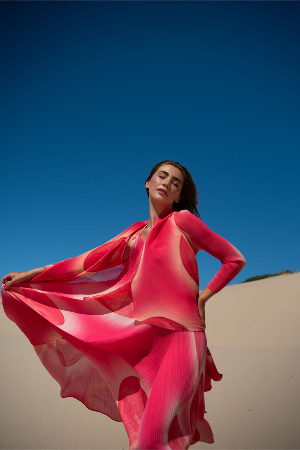 Alquema AC2404 & AD1072L Lunar Planets Estrella Dress and Collare Coat