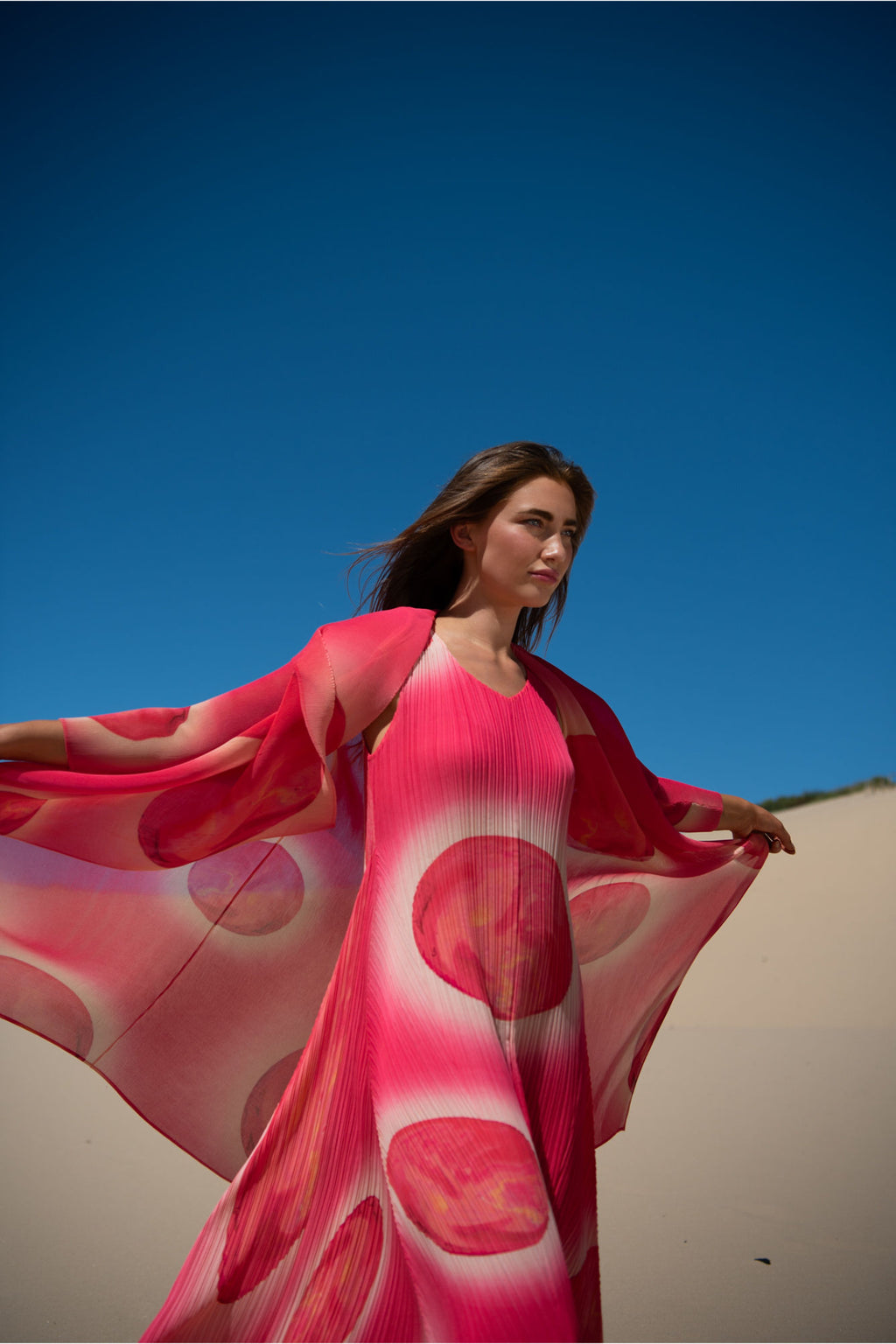 Alquema AC2404 & AD1072L Lunar Planets Estrella Dress and Collare Coat