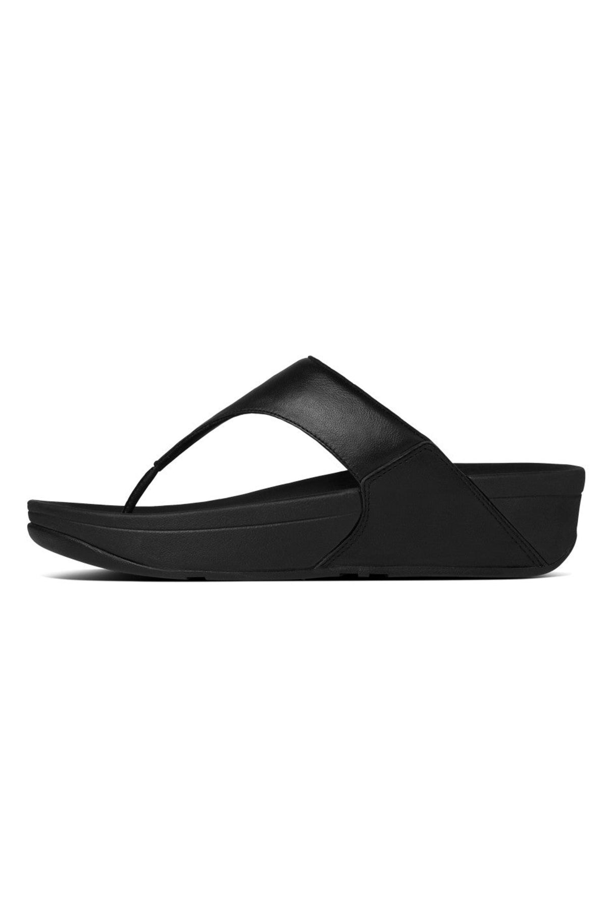Lulu Leather Toepost Black - view 2, Shop FitFlop at Dotique