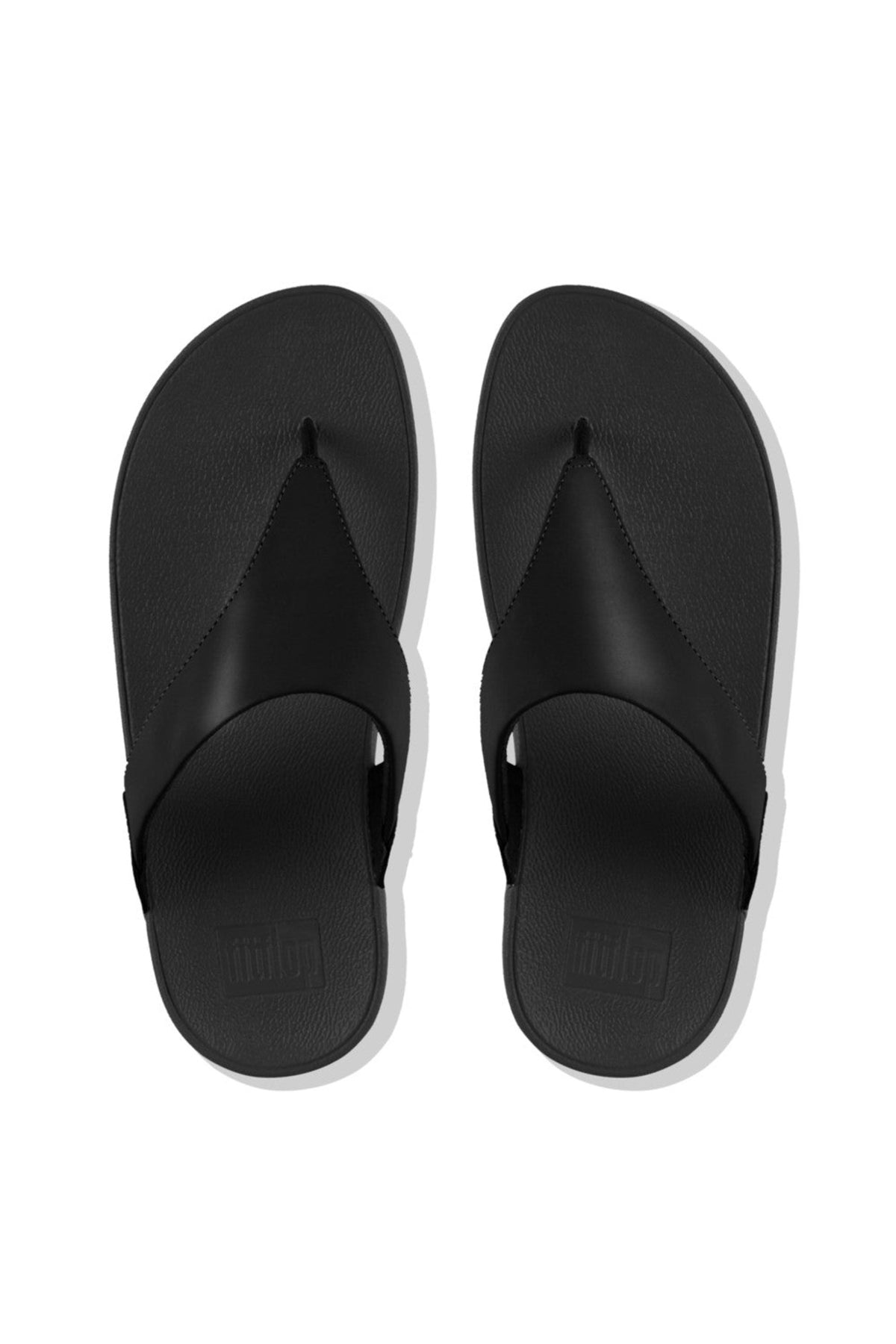 Lulu Leather Toepost Black - view 3, Shop FitFlop at Dotique